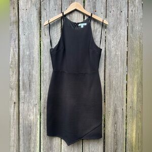 She+Sky black textured mini dress